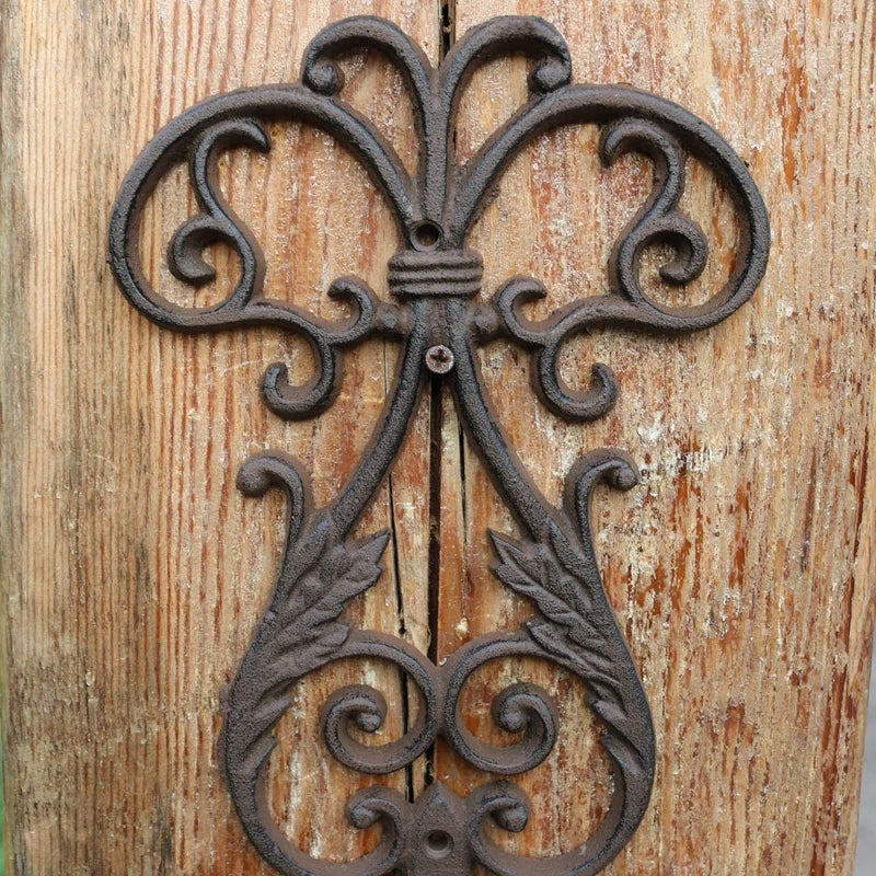 Porte-Bougie Mural en Fer Forgé