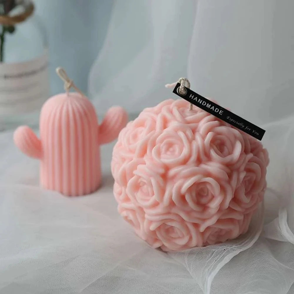 Bougie en forme de Rose