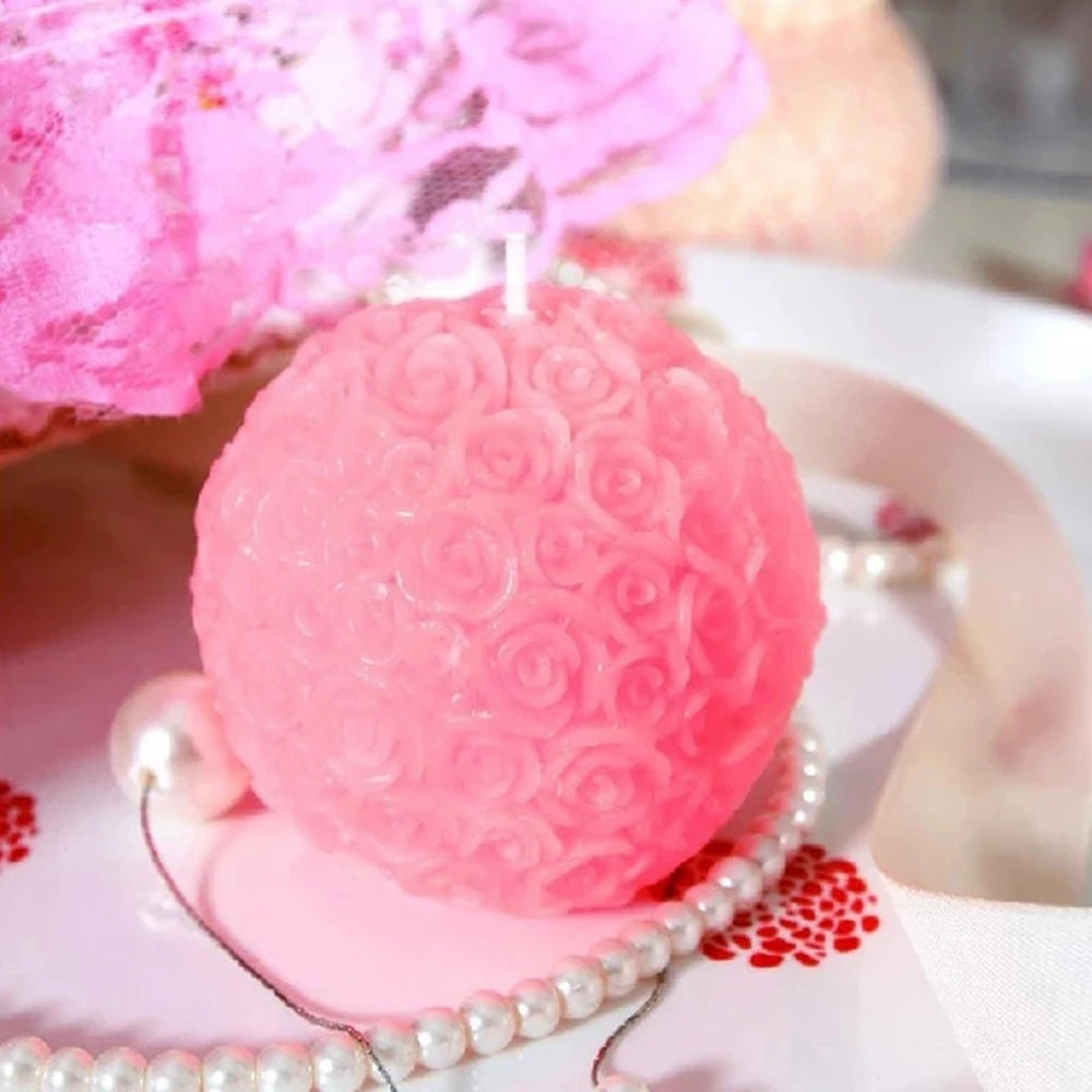 Bougie en forme de Rose