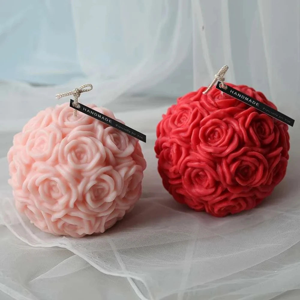 Bougie en forme de Rose