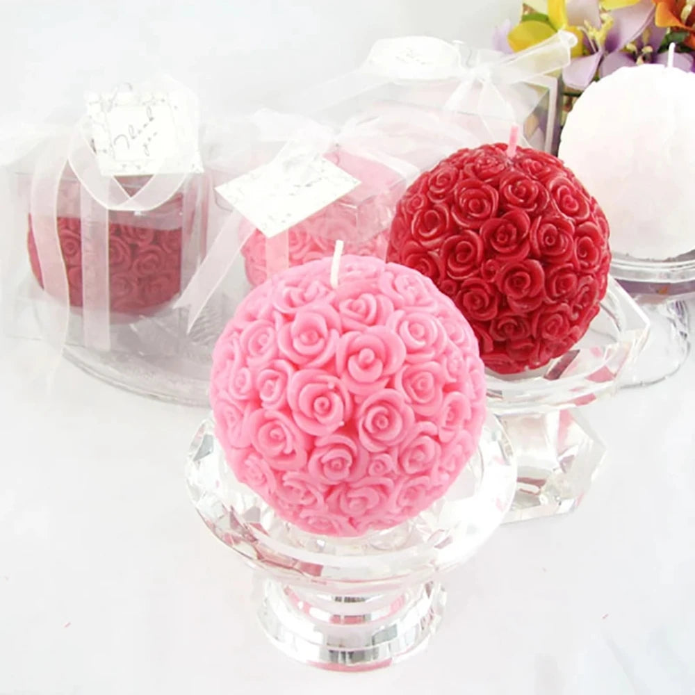 Bougie en forme de Rose