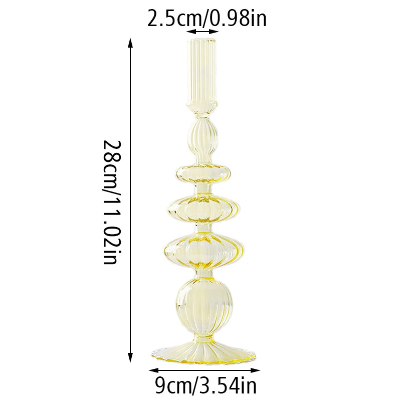 Bougeoir Cylindrique Verre