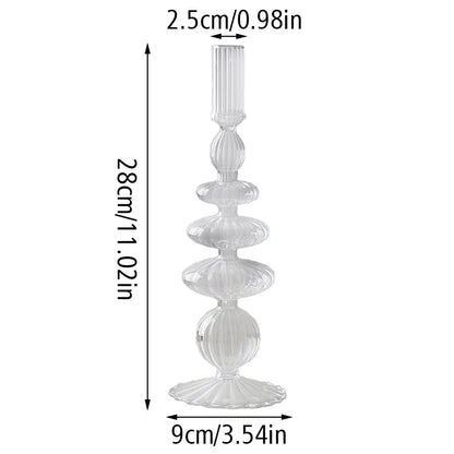 Bougeoir Cylindrique Verre