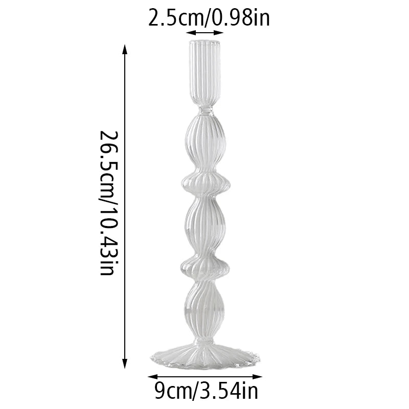 Bougeoir Cylindrique Verre