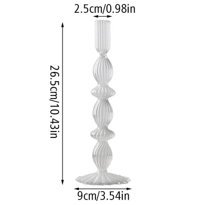 Bougeoir Cylindrique Verre