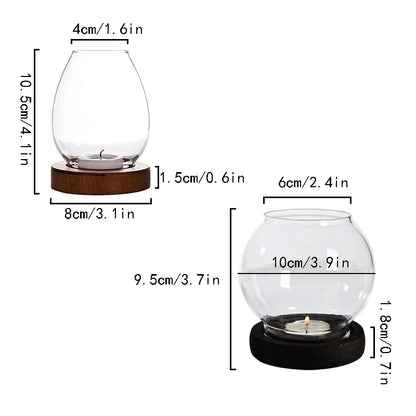 Bougeoir Boule Verre