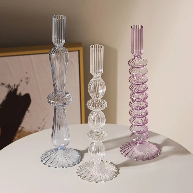 Bougeoir Cylindrique Verre