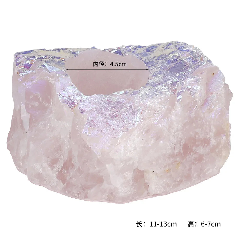 Bougeoir Quartz Rose