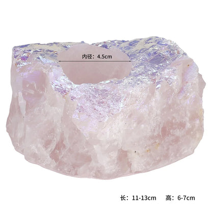 Bougeoir Quartz Rose