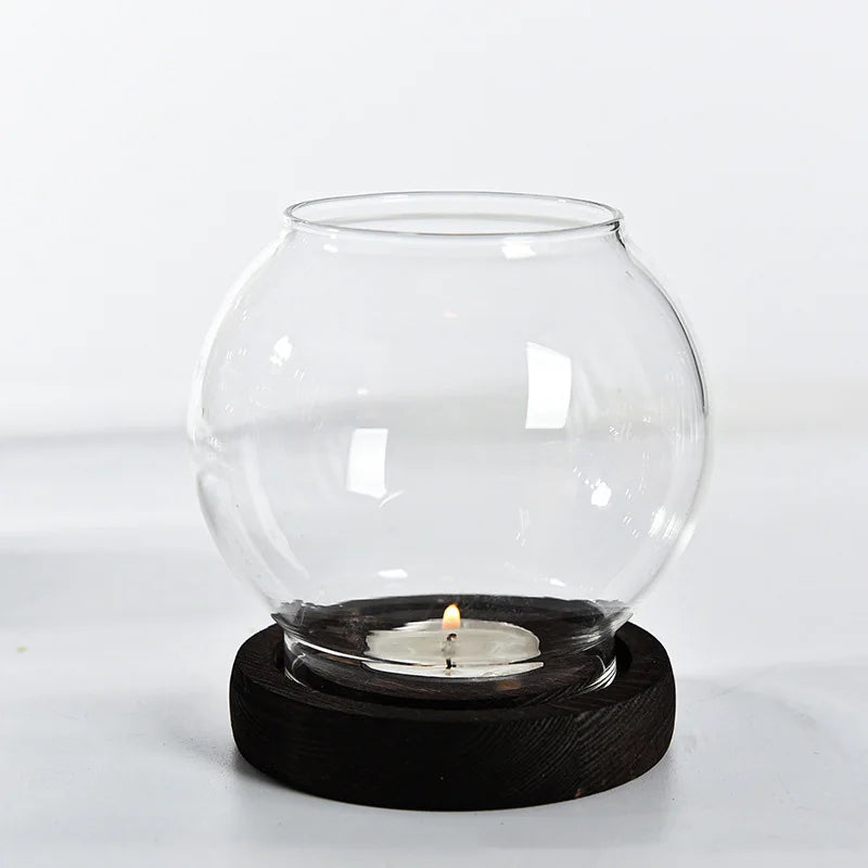 Bougeoir Boule Verre