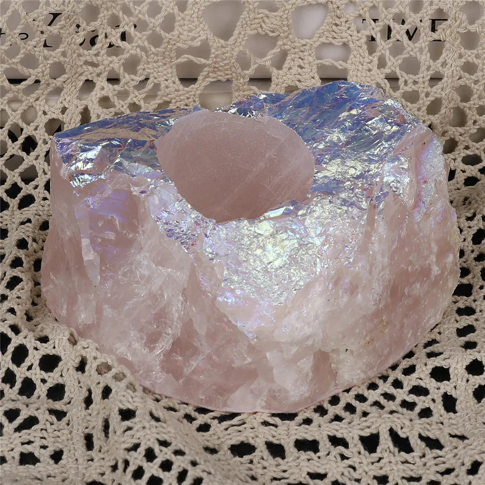 Bougeoir Quartz Rose