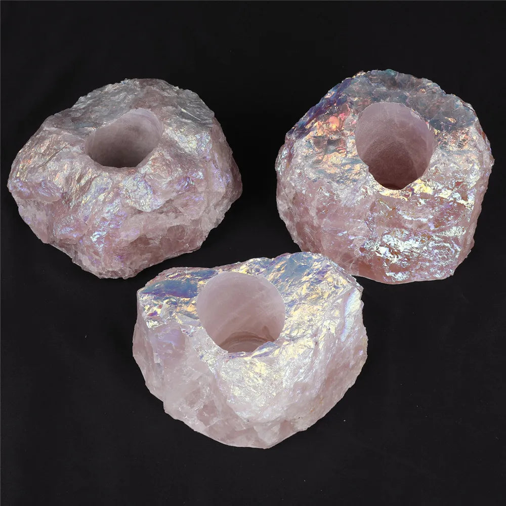 Bougeoir Quartz Rose