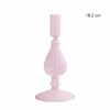 Bougeoir Verre Rose