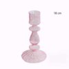 Bougeoir Verre Rose