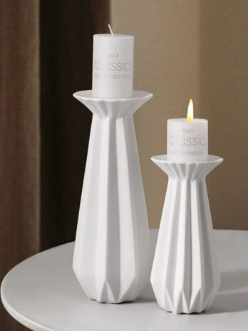 Bougeoir Blanc Moderne