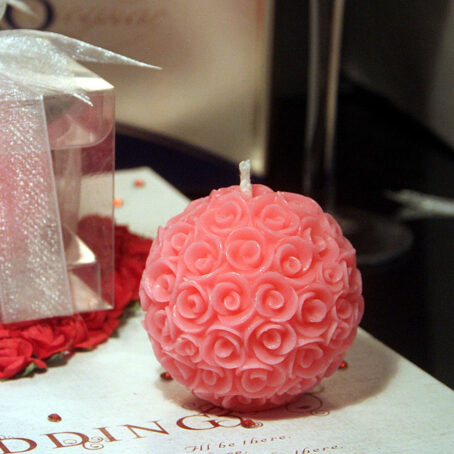 Bougie en forme de Rose