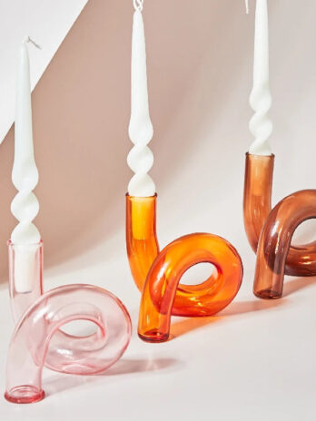 Bougeoir Tube Verre