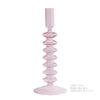 Bougeoir Verre Rose