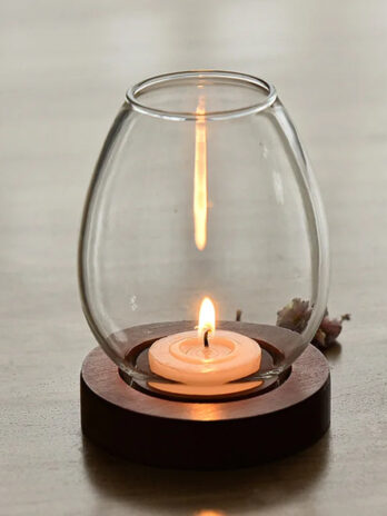 Bougeoir Boule Verre