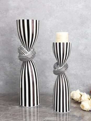 Bougeoir Noir et Blanc