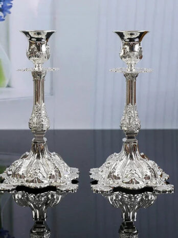 Bougeoir Argent Ancien