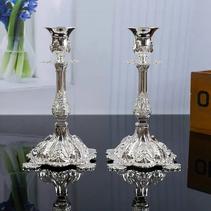 Bougeoir Argent Ancien