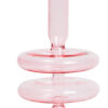Bougeoir Verre Rose