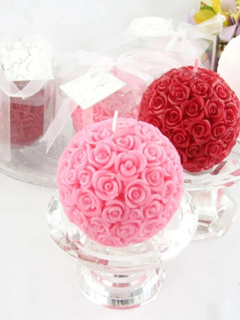 Bougie en forme de Rose