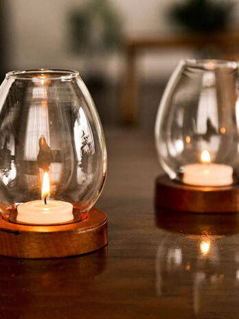 Bougeoir Boule Verre