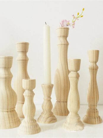 Bougeoir Bois Naturel