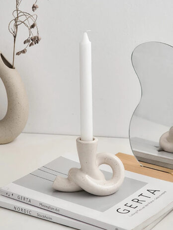 Bougeoir Design Torsadé