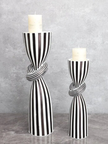 Bougeoir Noir et Blanc