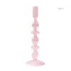 Bougeoir Verre Rose