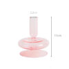 Bougeoir Verre Rose
