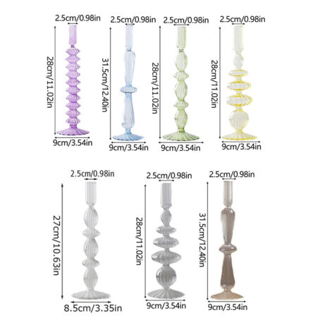 Bougeoir Cylindrique Verre