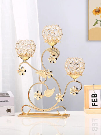 Chandelier 3 Branches en Verre