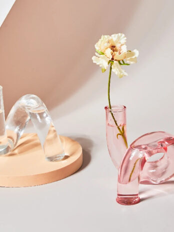Bougeoir Tube Verre