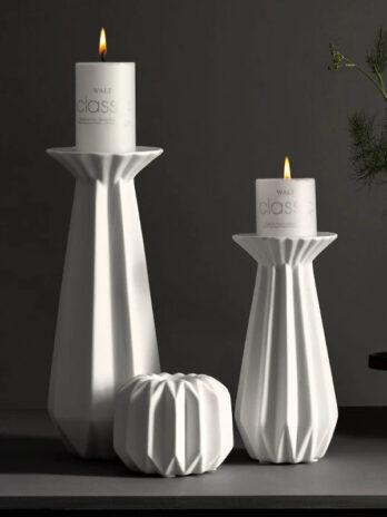 Bougeoir Blanc Moderne