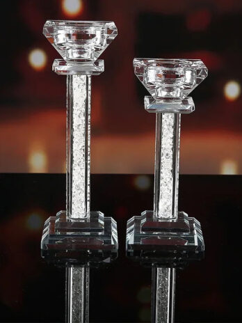 Bougeoir Verre sur Pied