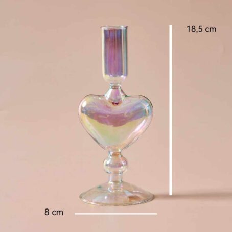 Bougeoir Verre Coloré