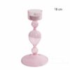Bougeoir Verre Rose