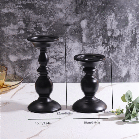 Porte-Bougie Noir