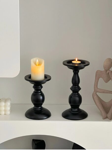 Porte-Bougie Noir